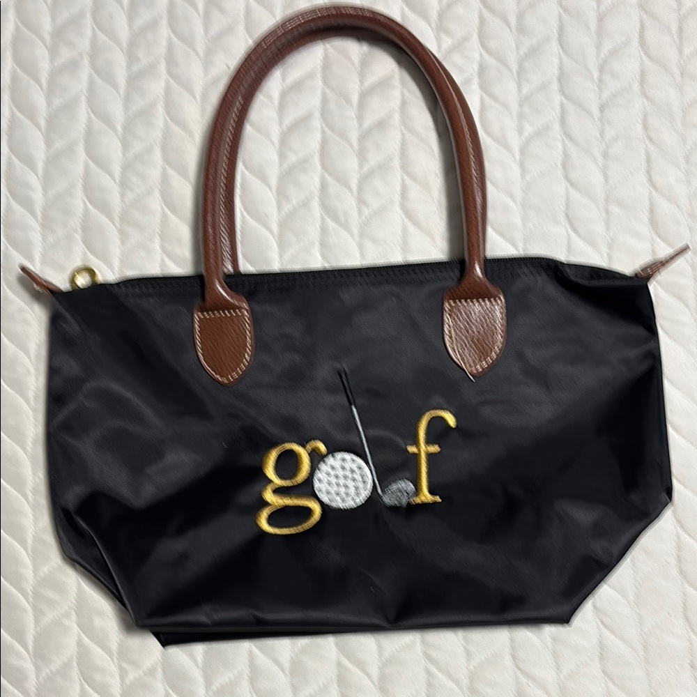 NWOT Black Golf Tote Bag